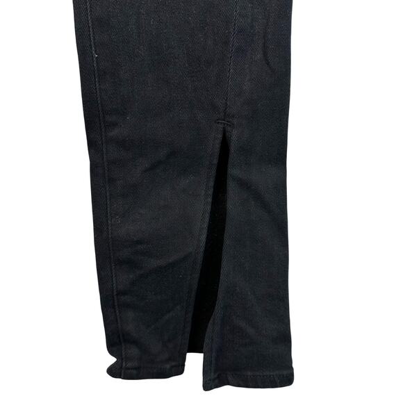 Pistola Teagan Black High Rise Slim Jeans With Ankle Slit Cuff Womens Size 26 - Picture 4 of 16